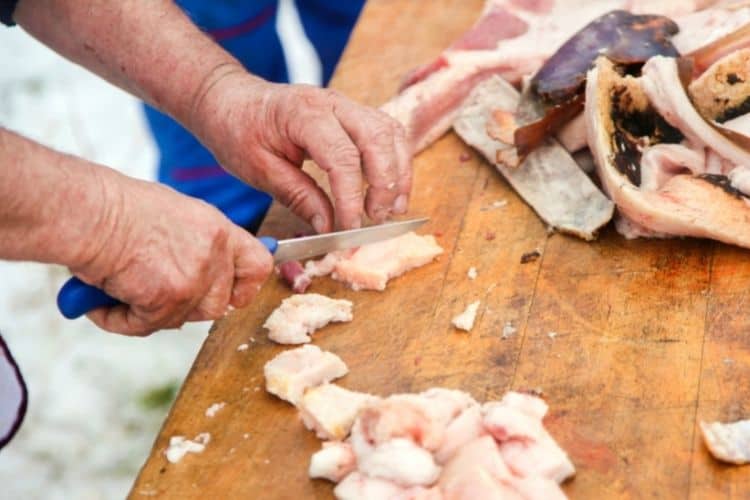 Butcher Cutting Table