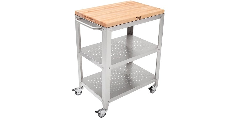 John Boos Block Stainless Steel Kitchen Cart