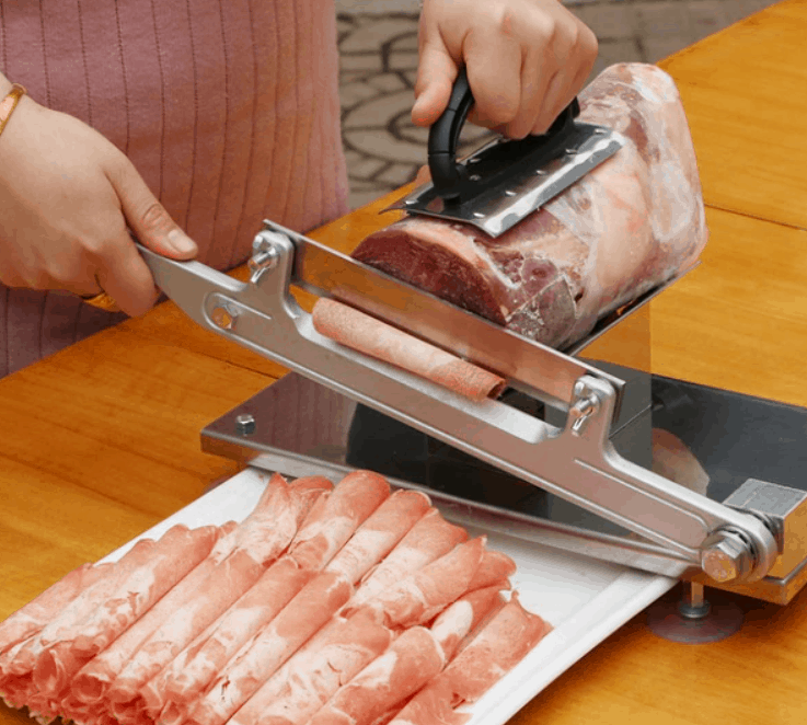 Frozen meat slicers